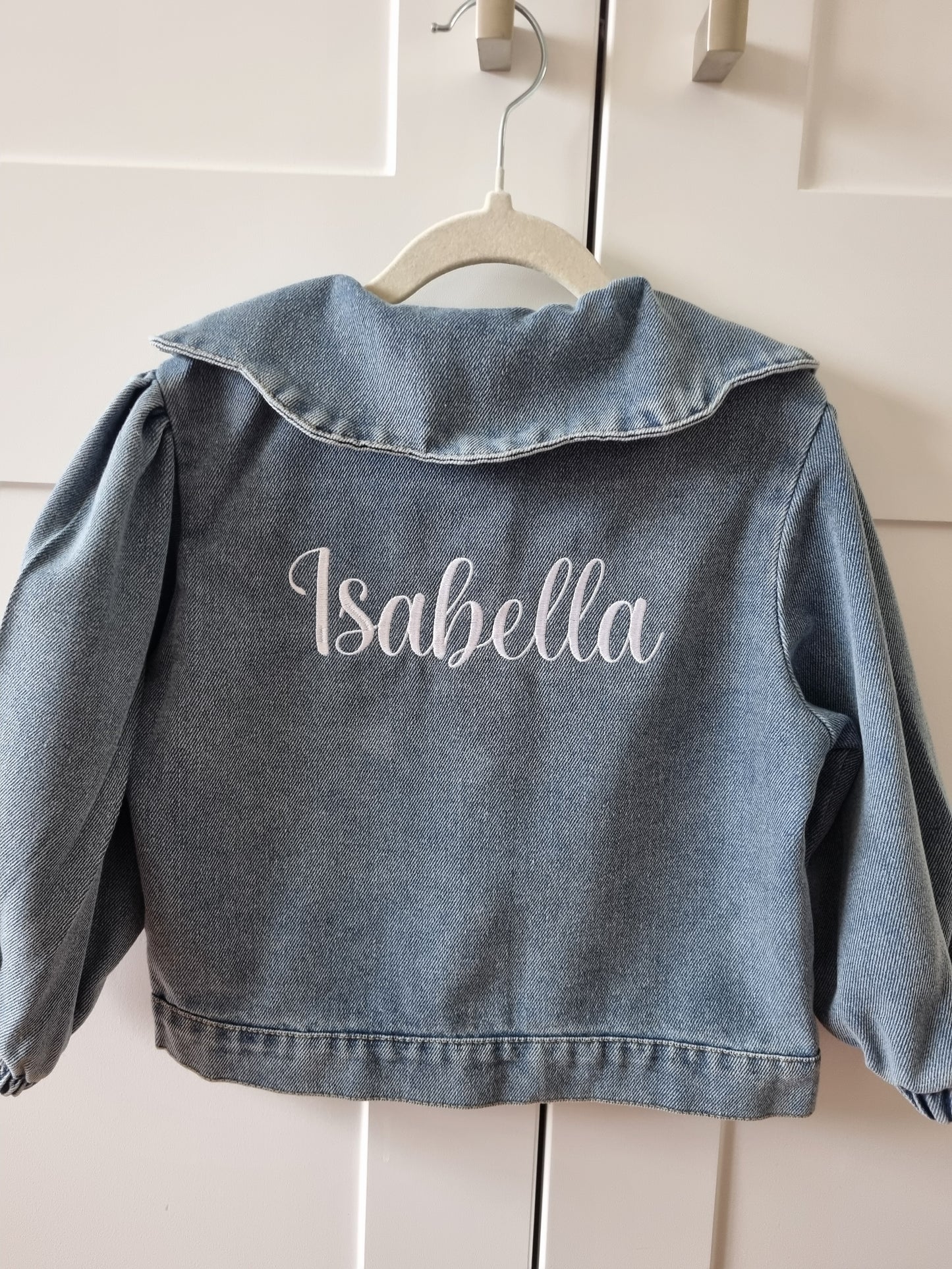 Children Personalised Light Blue Denim Jacket