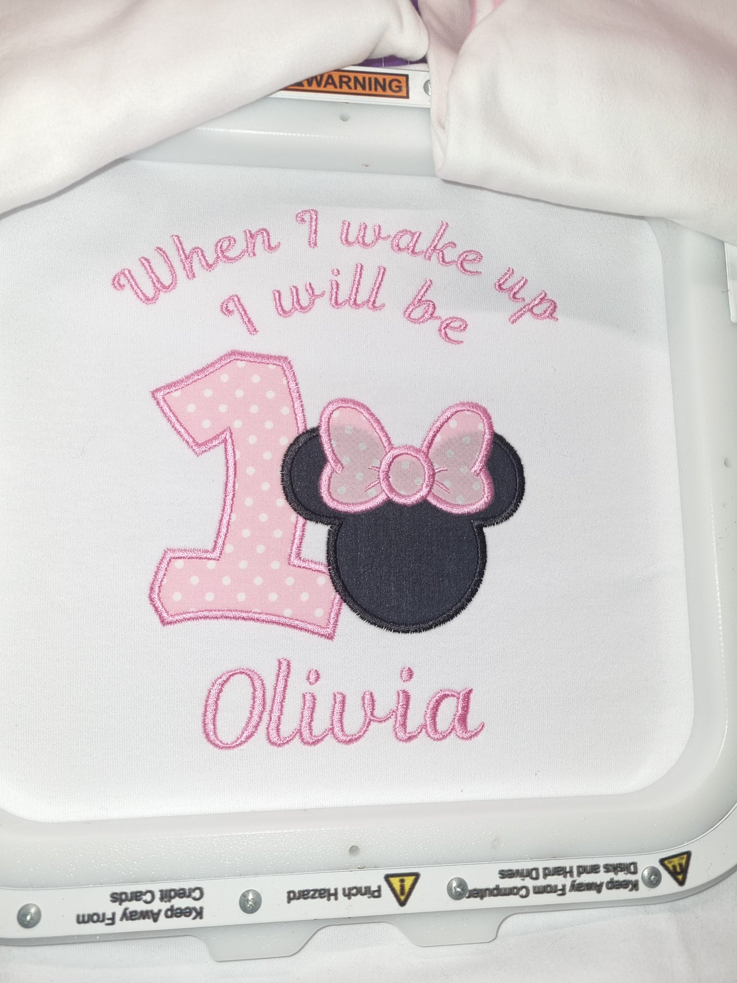 Mousse shape  Personalised  Birthday PJ's - Girls -  Pink PJ Cloud print
