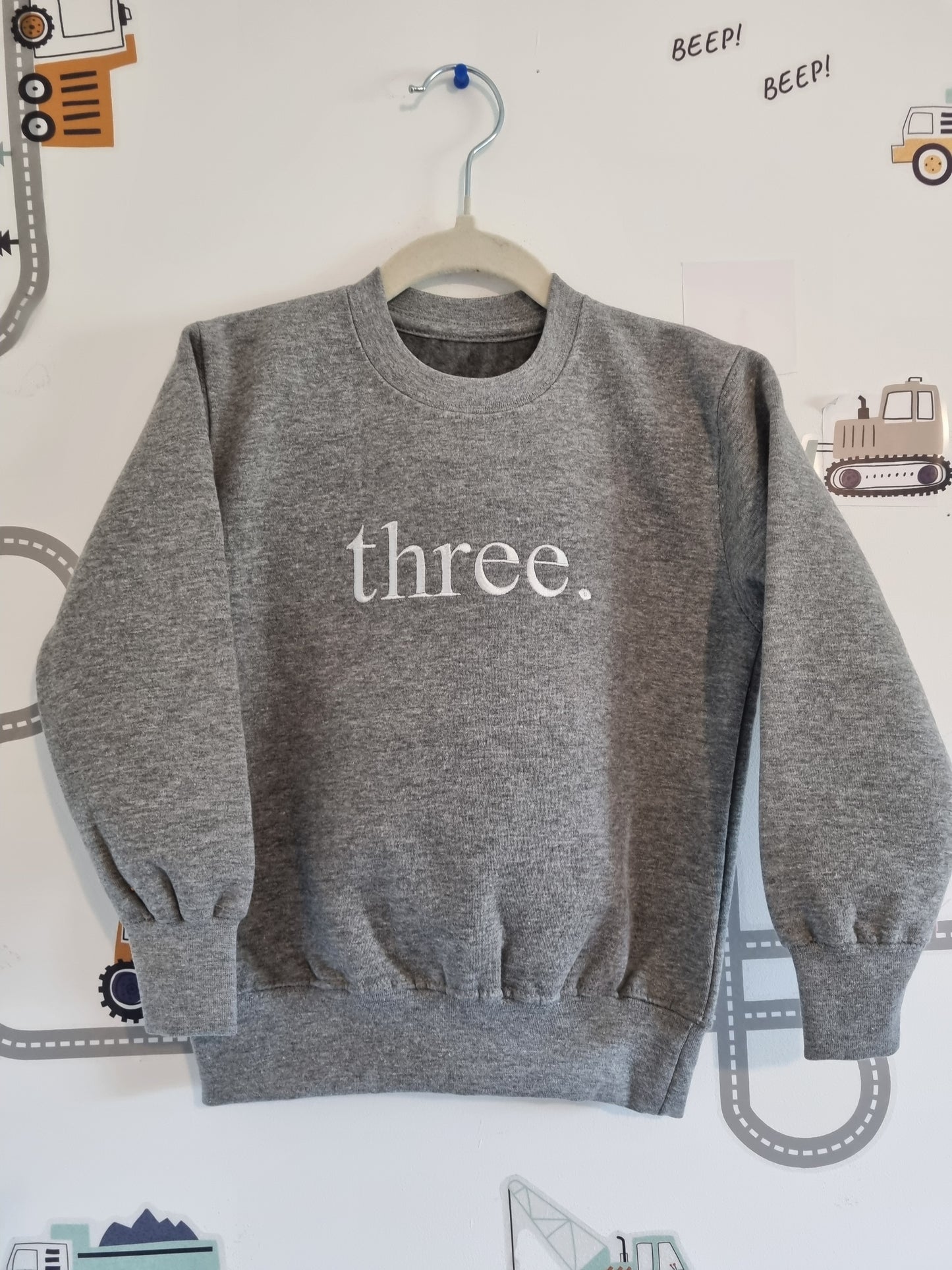 Embroidered Personalised Birthday Sweatshirt - All Age