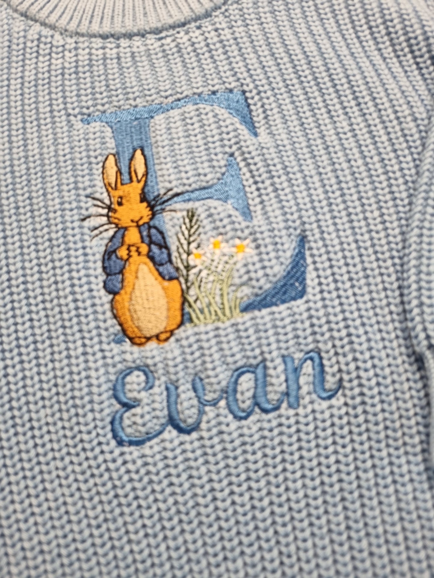 PRE- ORDER Chunky Knit Cotton Sweater - Easter Bunny (will be dispatch in March)