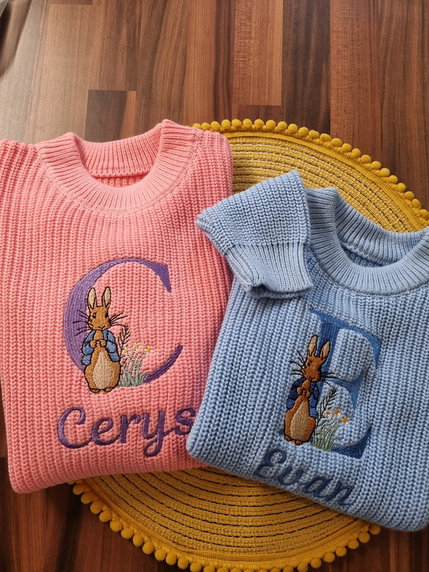 PRE- ORDER Chunky Knit Cotton Sweater - Easter Bunny (will be dispatch in March)