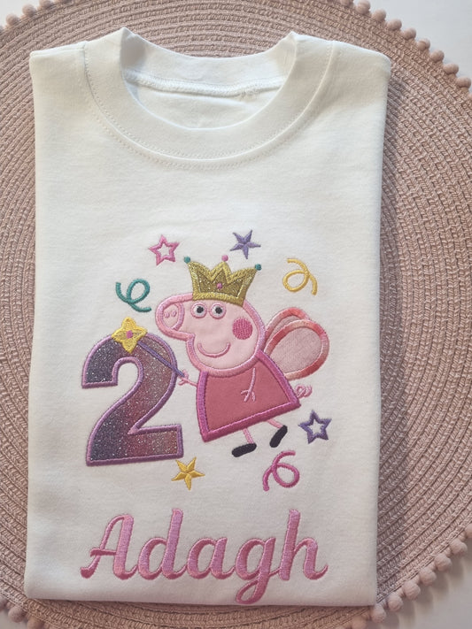 Birthday tshirt - Embroidery