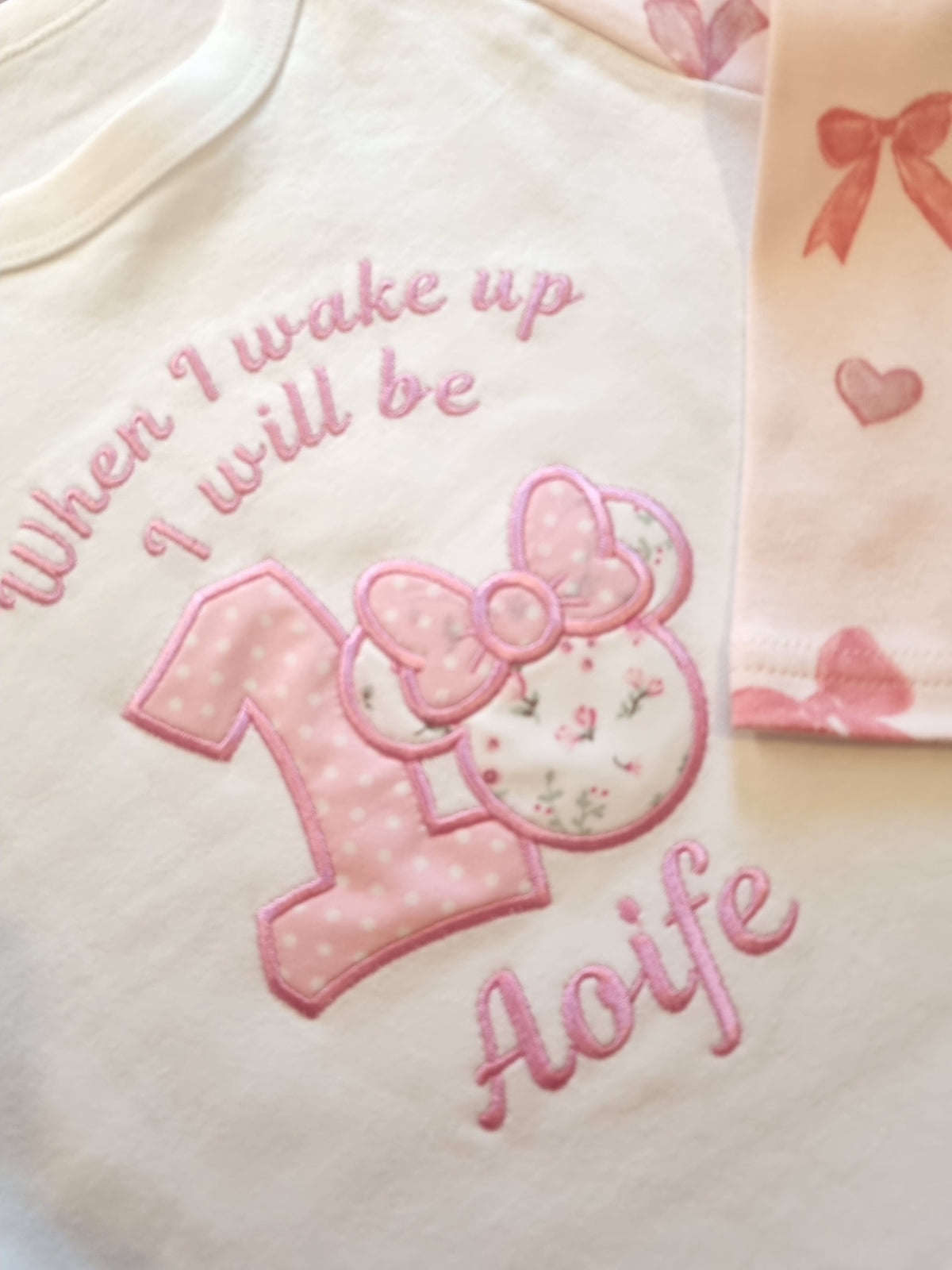 Personalised Bow Print PJ - pyjama
