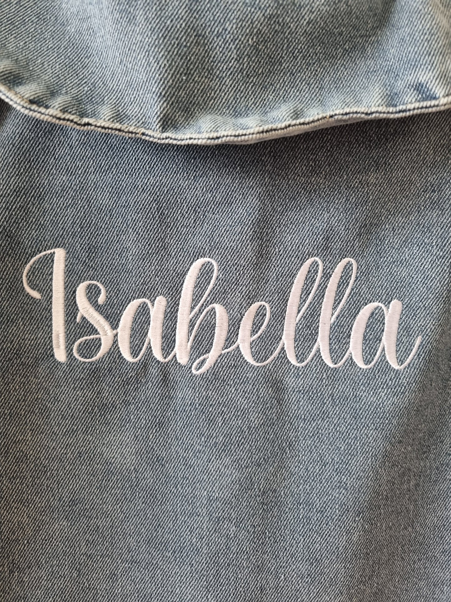 Children Personalised Light Blue Denim Jacket