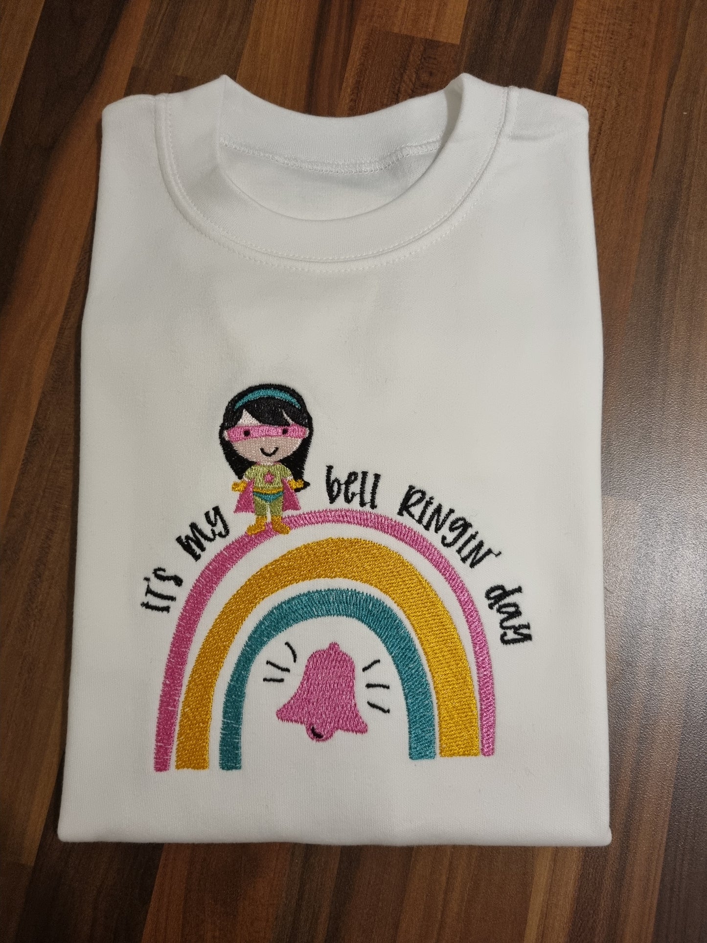 It's my bell ringing day - embroidered tshirt