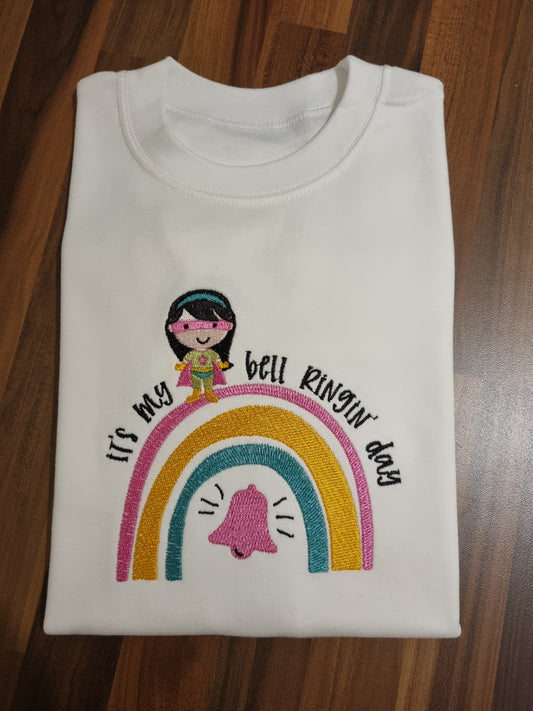 It's my bell ringing day - embroidered tshirt
