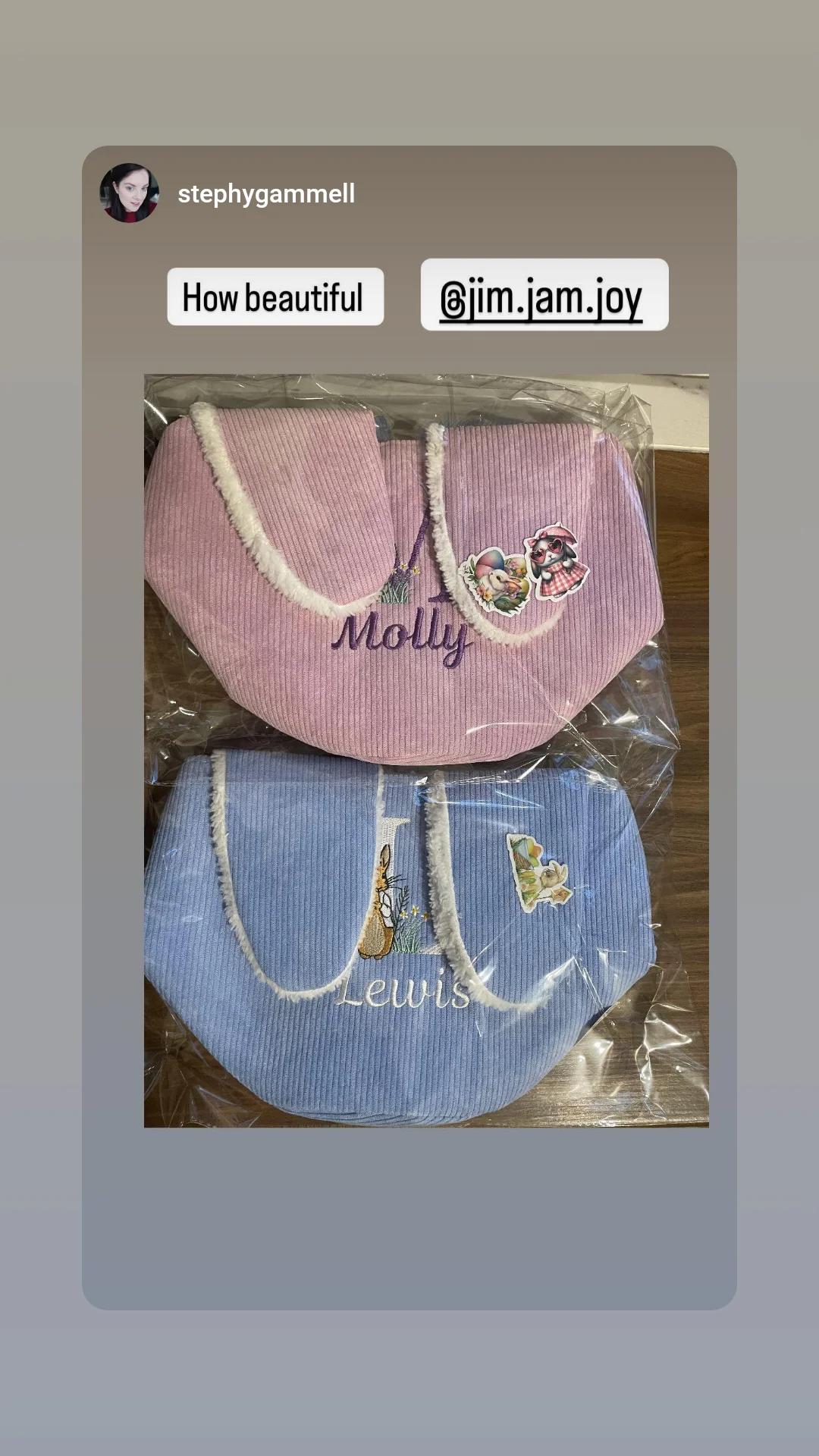 PRE ORDER -Personalised Easter Bunny Basket (will be dispatch in March)