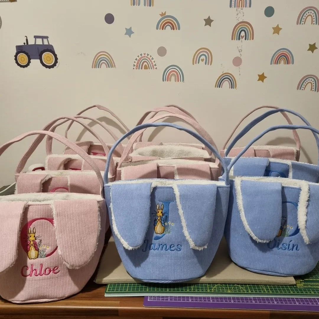 PRE ORDER -Personalised Easter Bunny Basket (will be dispatch in March)