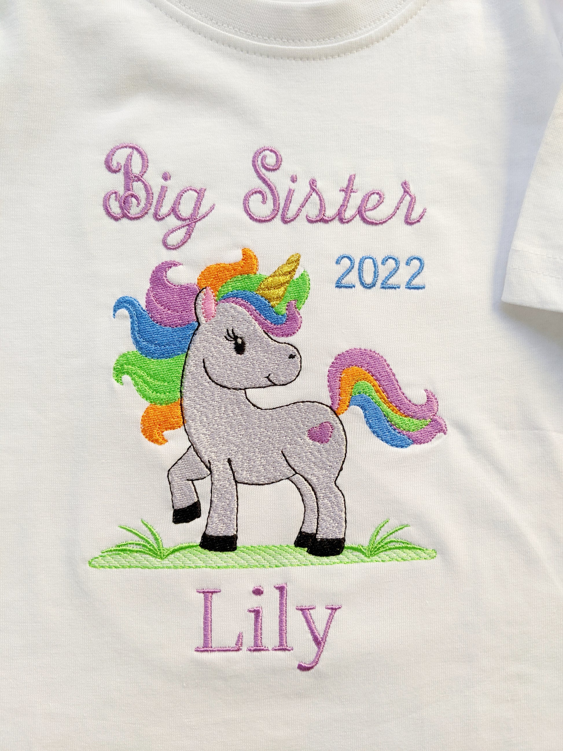 Unicorn Big sister tshirt