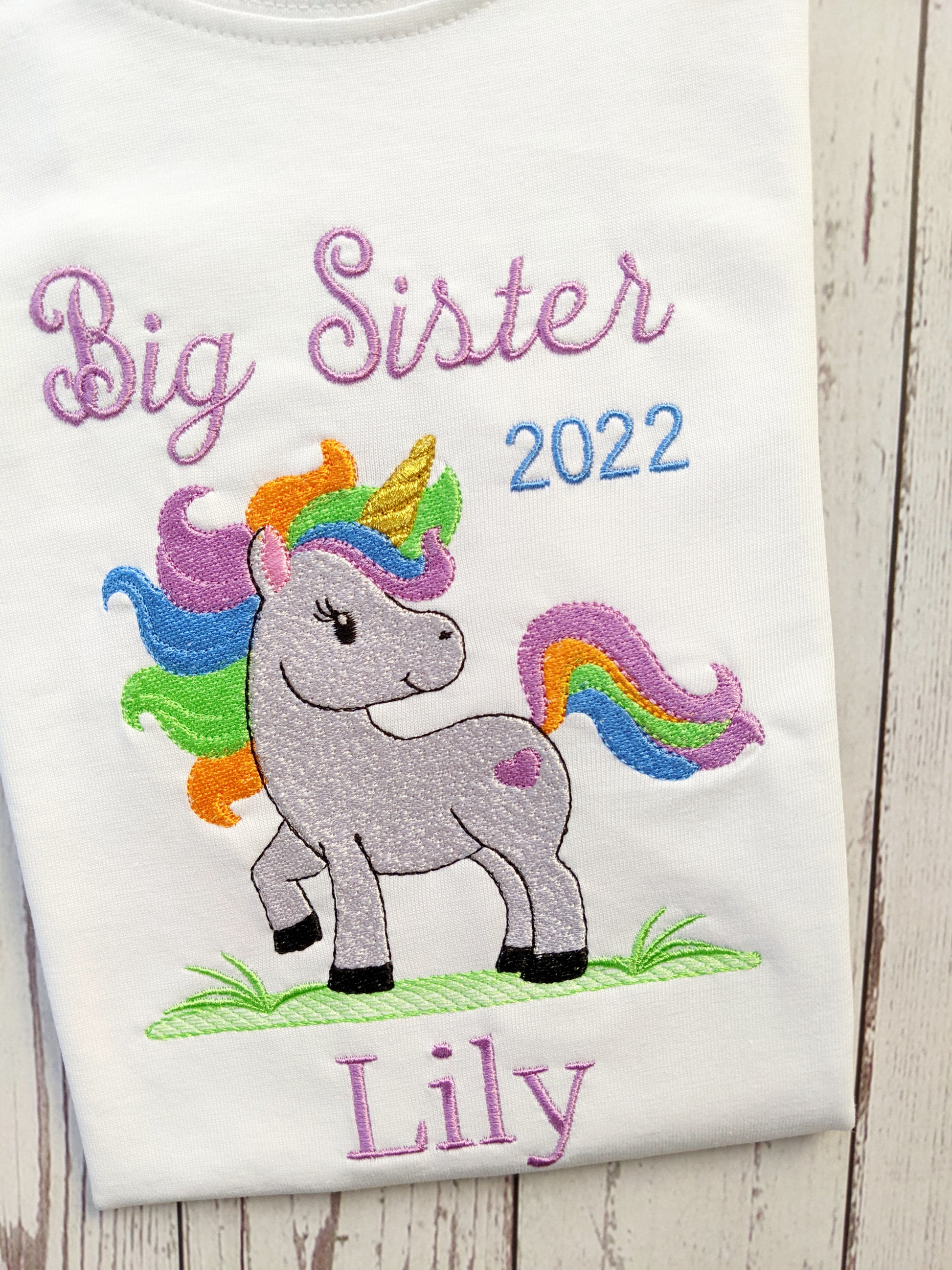 Unicorn Big sister tshirt