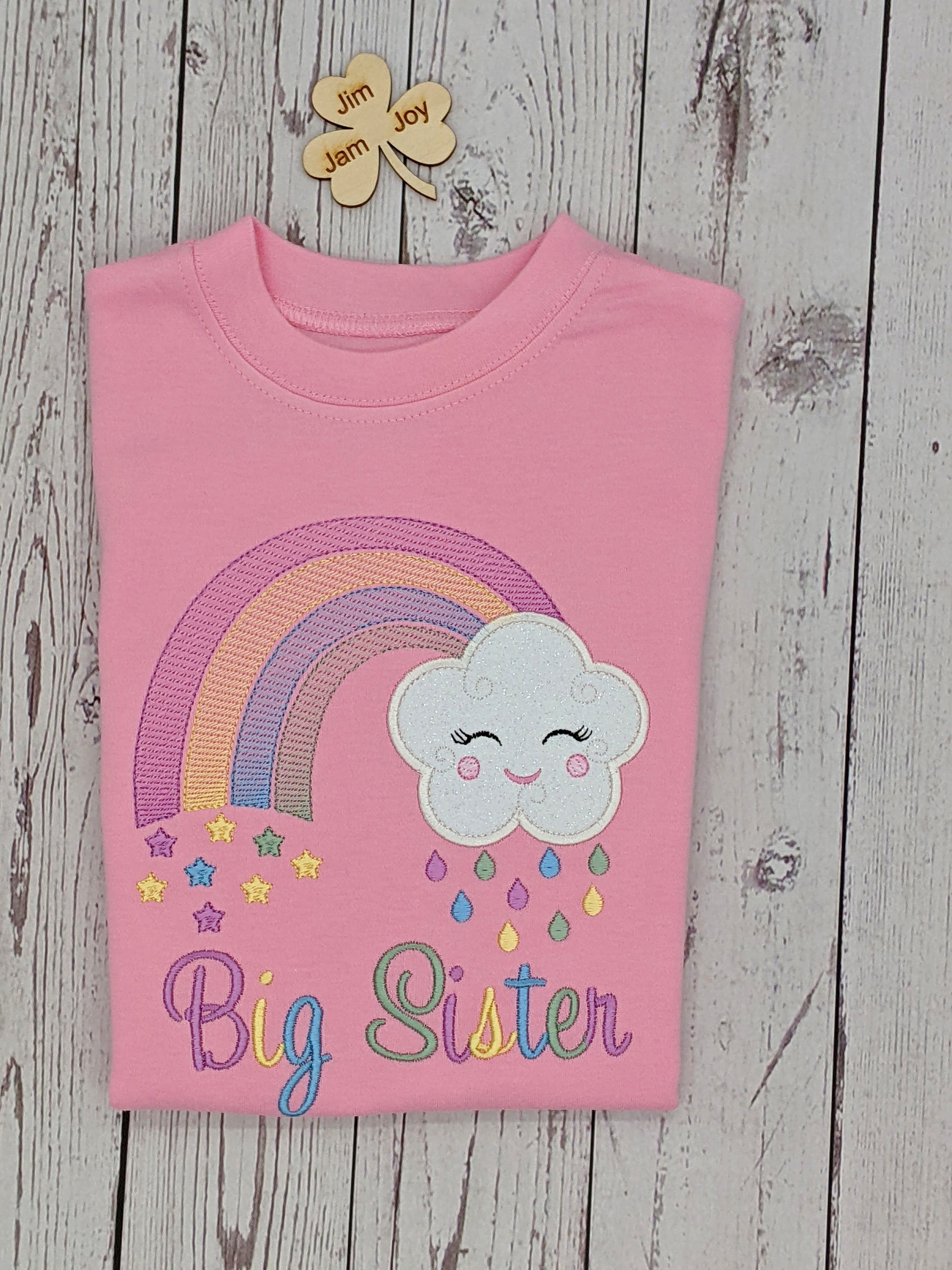 Big sister rainbow tshirt