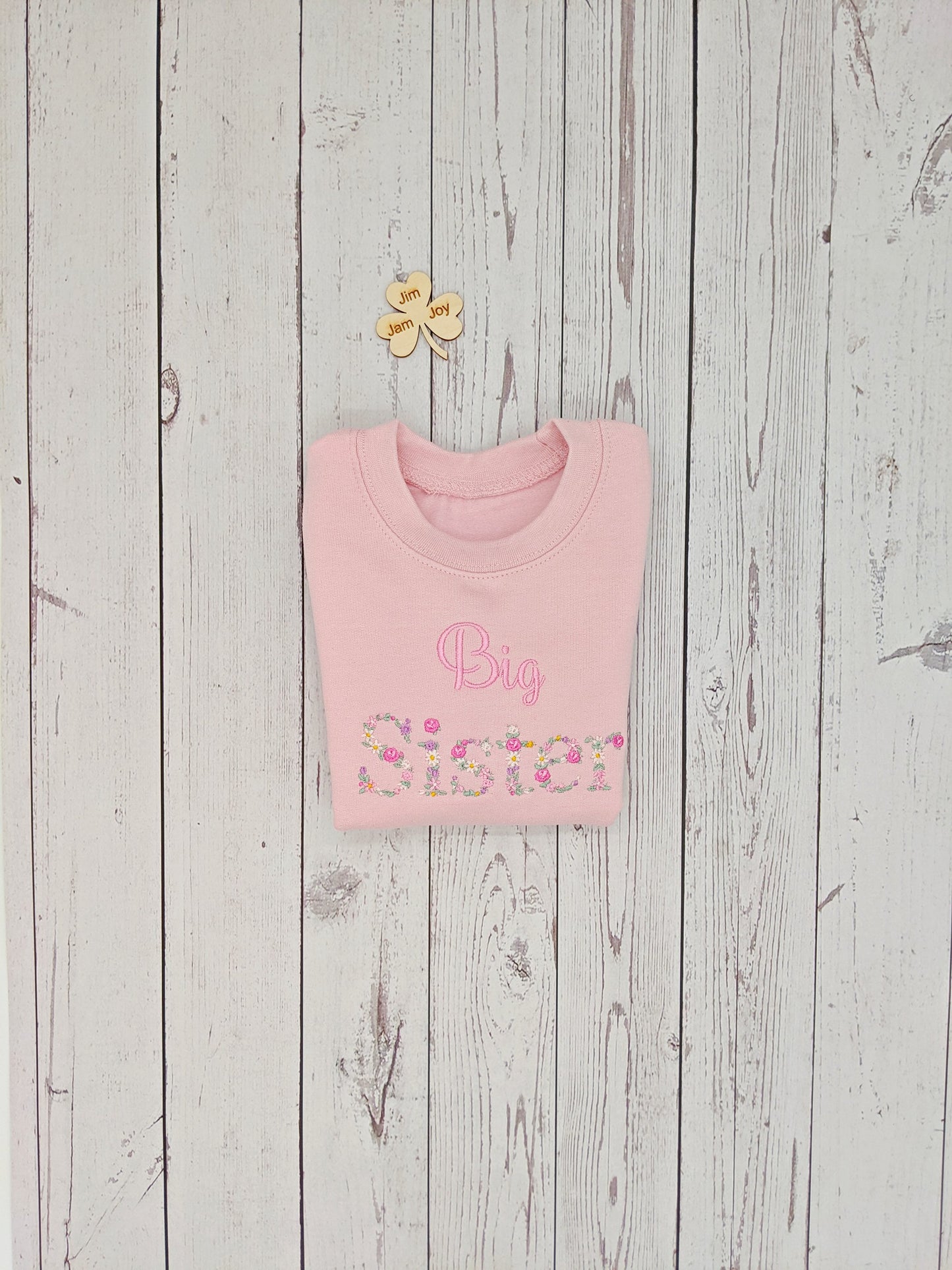 Big Sister Floral Sweatshirt