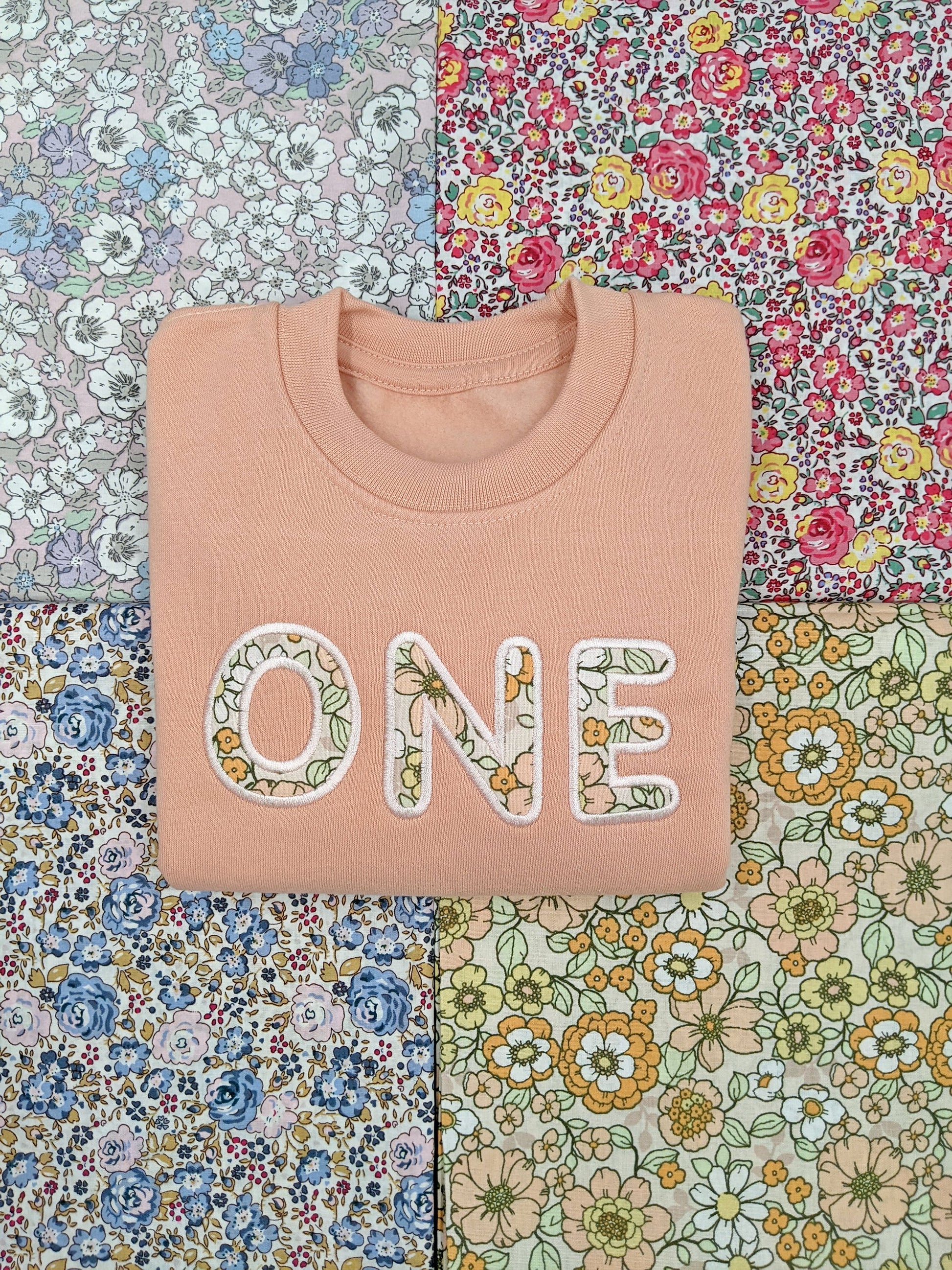 1st Birthday flower sweatshirt