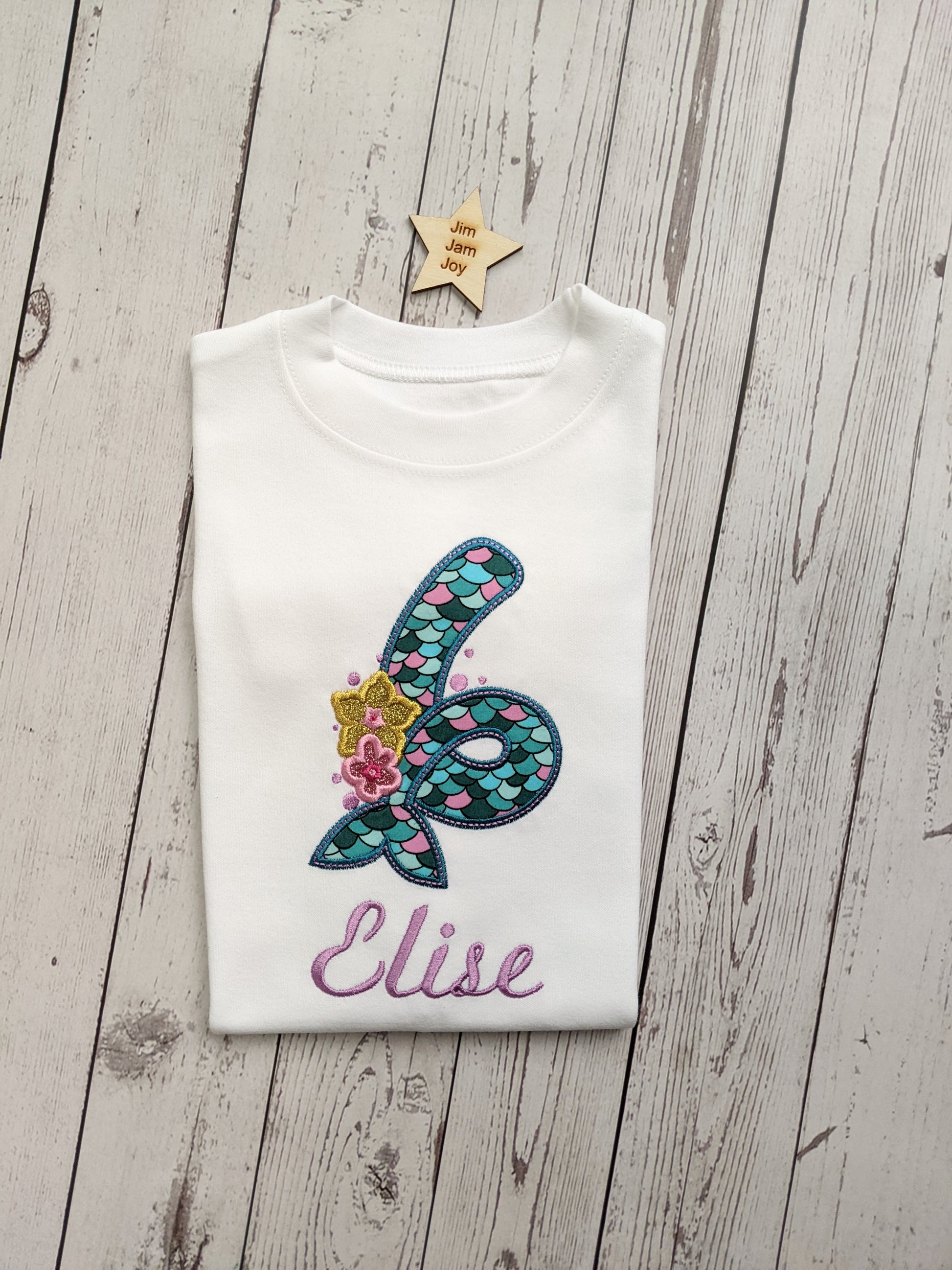 Mermaid Birthday Tshirt for girls