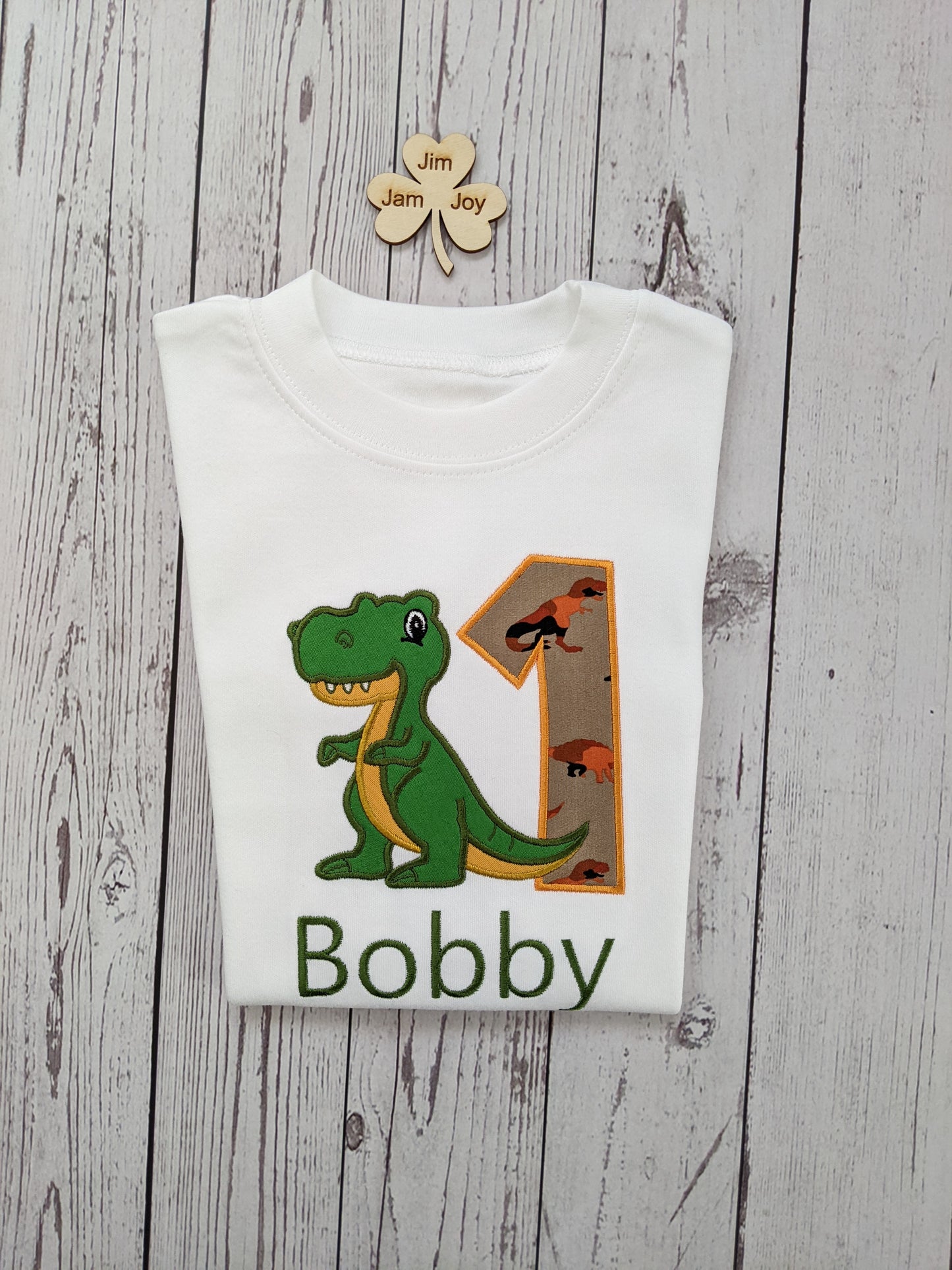 Cute Trex dinosaur children birthday tshirt