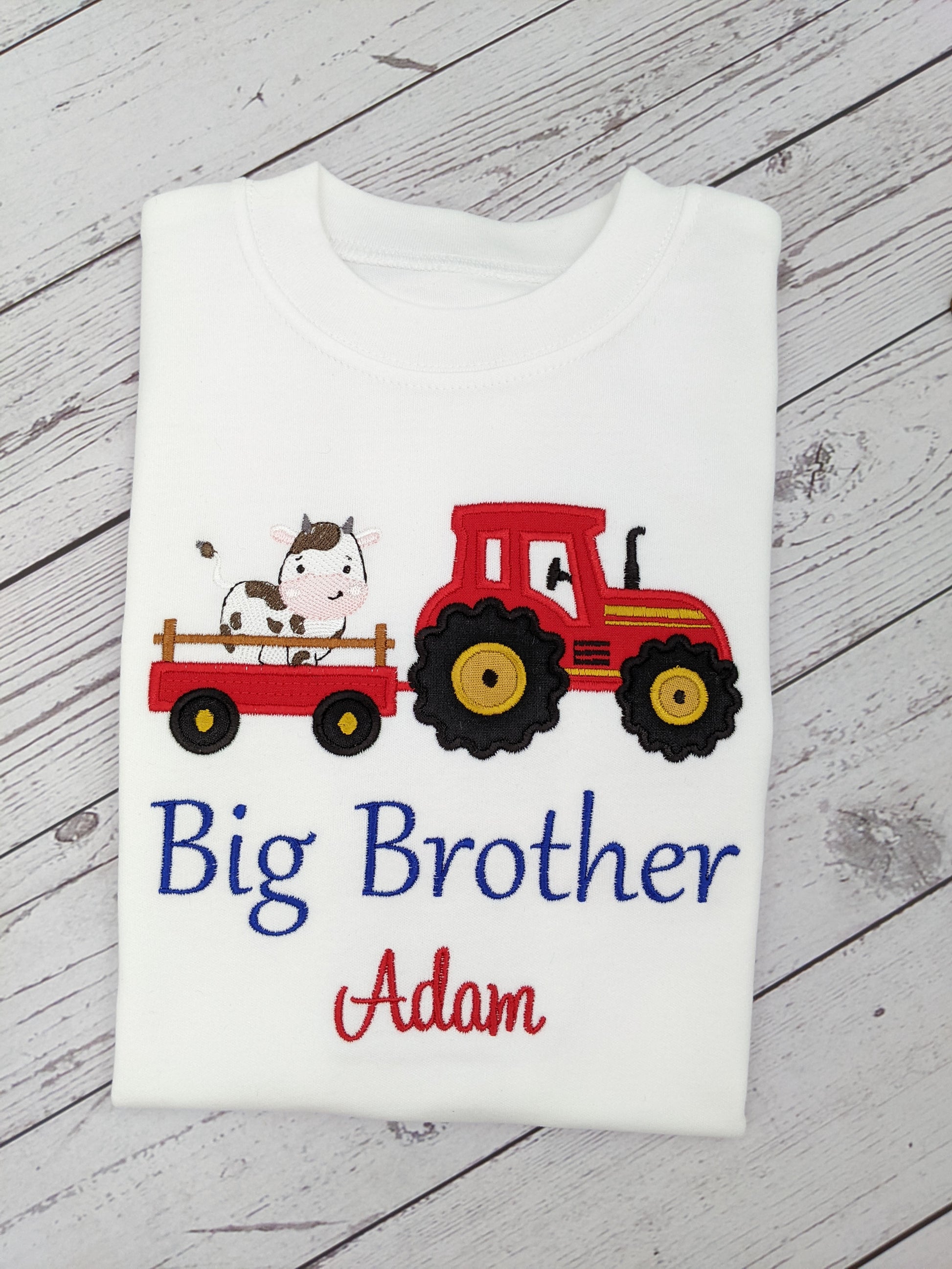 Big Brother Tshirt Tractor and cow