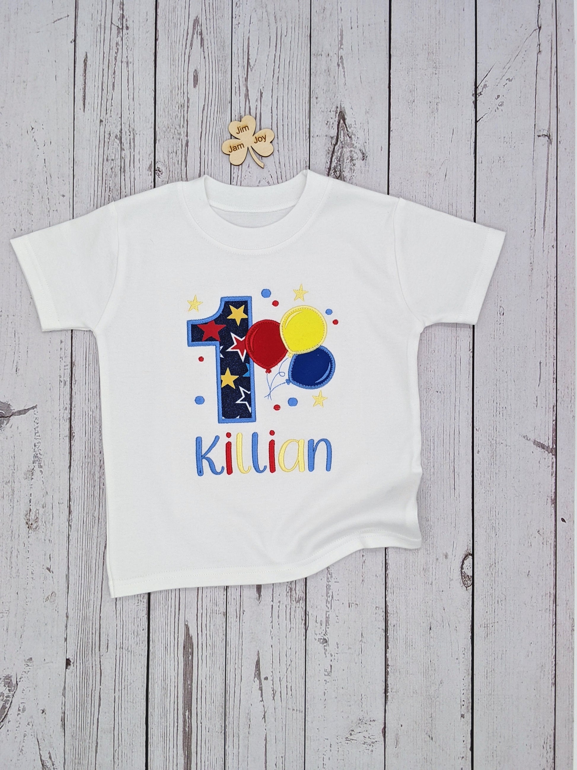 children birthday tshirt balloon party