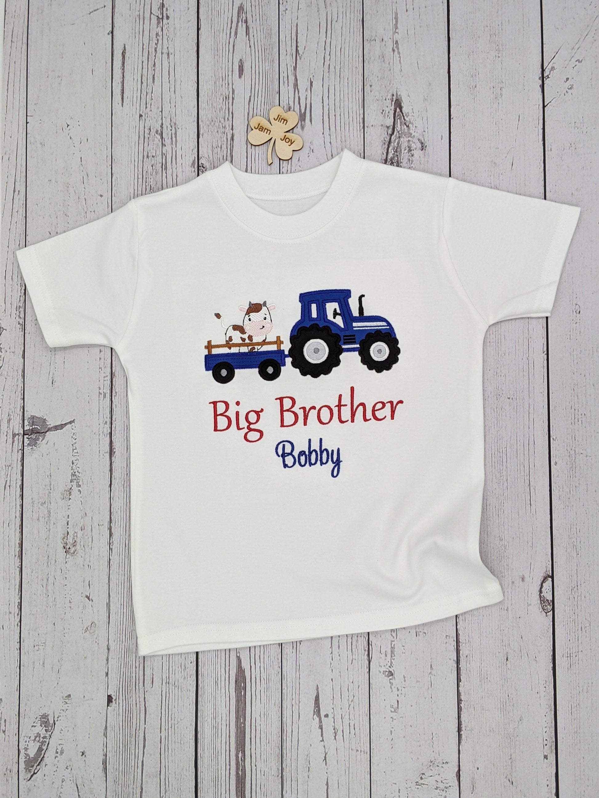 Big Brother Tshirt Tractor and cow