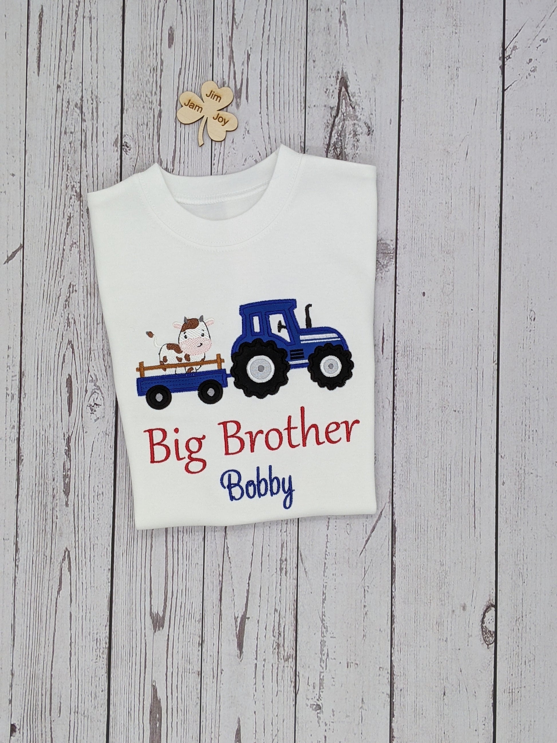 Big Brother Tshirt Tractor and cow