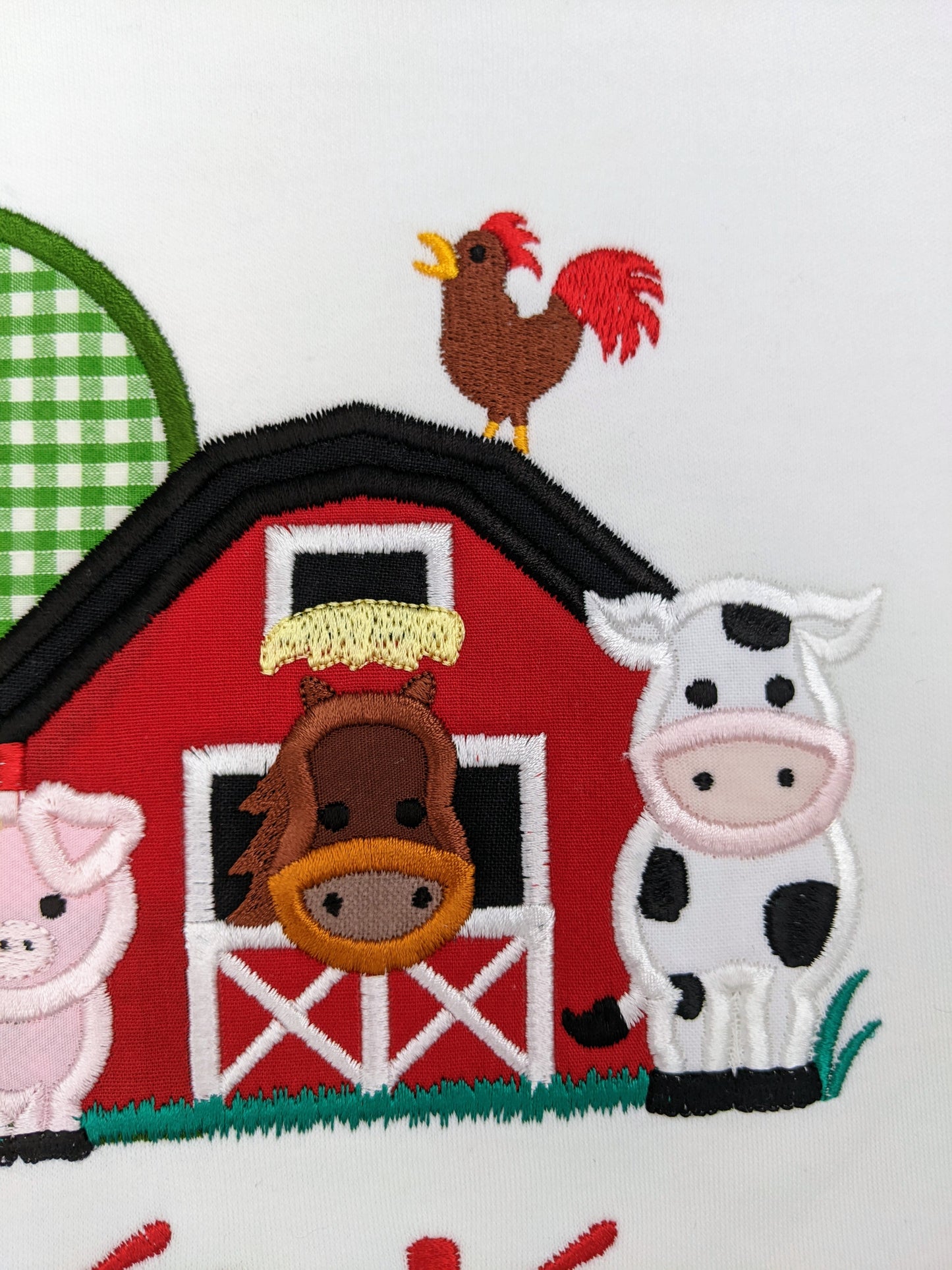 Farm animals birtday tshirts embroidery