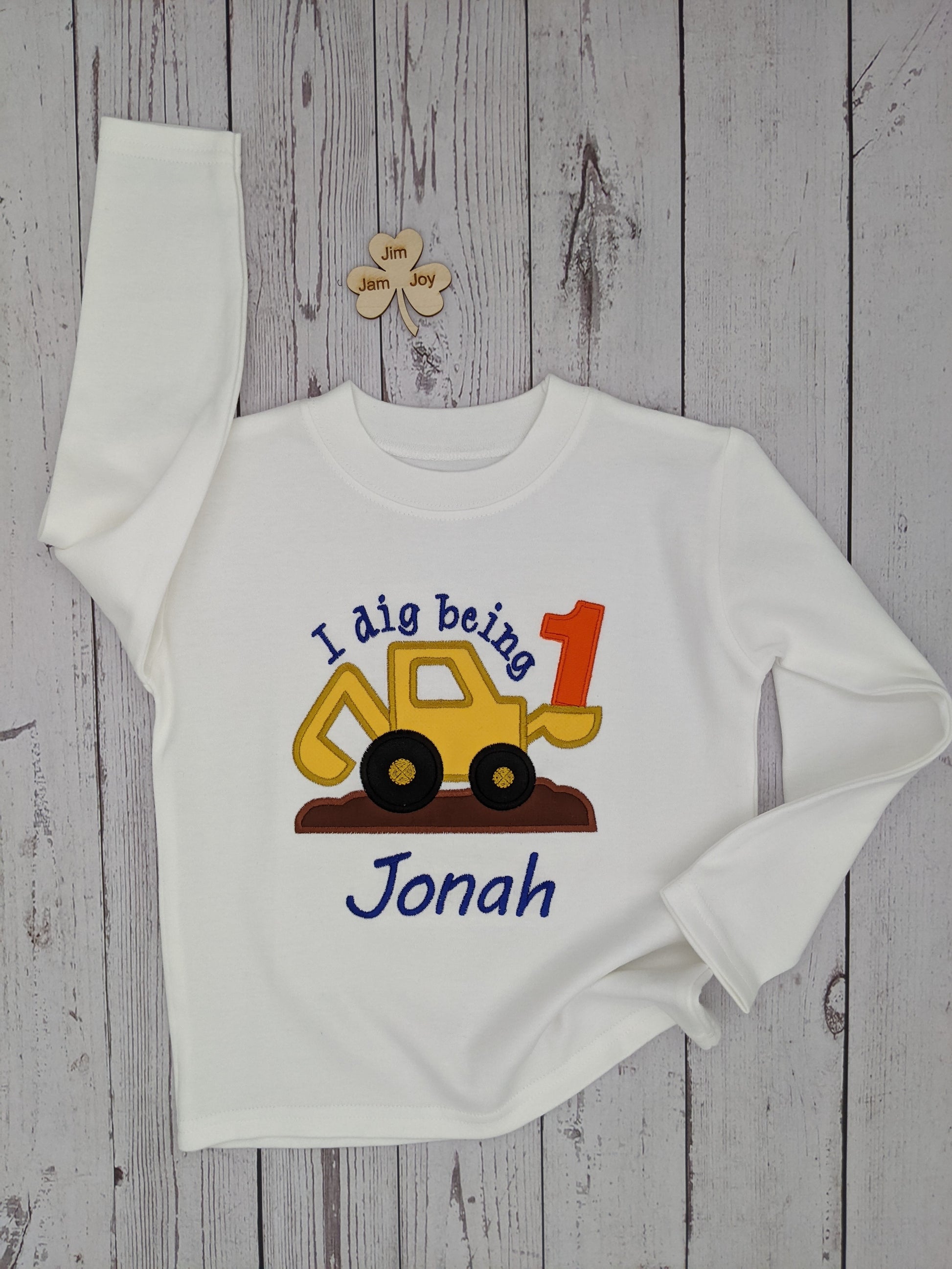 Children birthday tshirt digger
