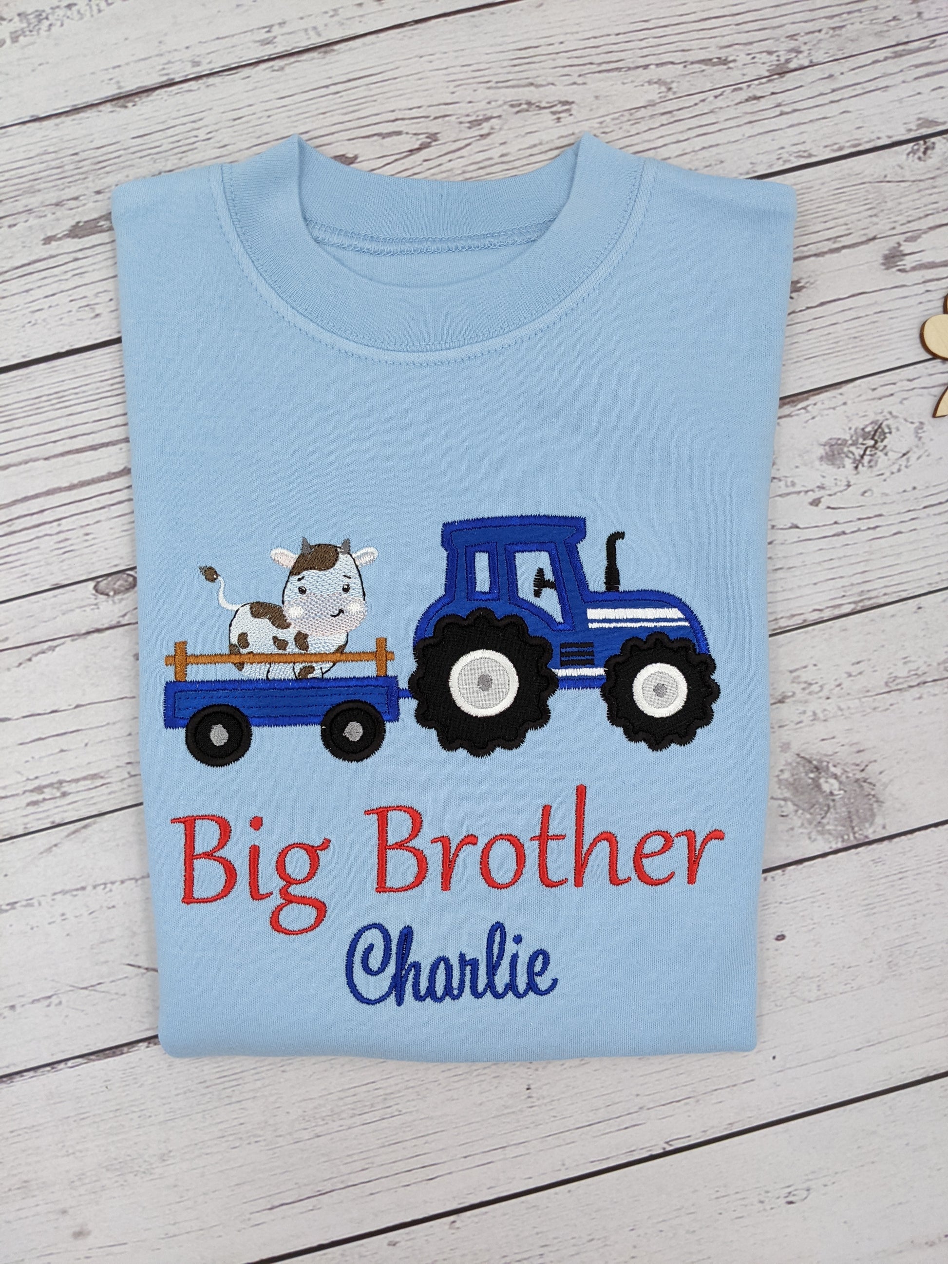 Big Brother Tshirt Tractor and cow