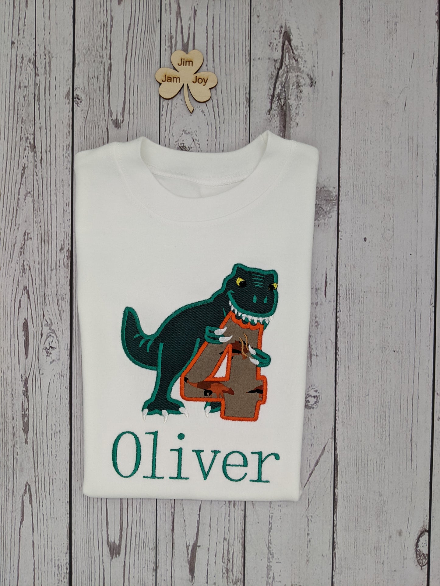 children dinosaur trex birthday tshirt