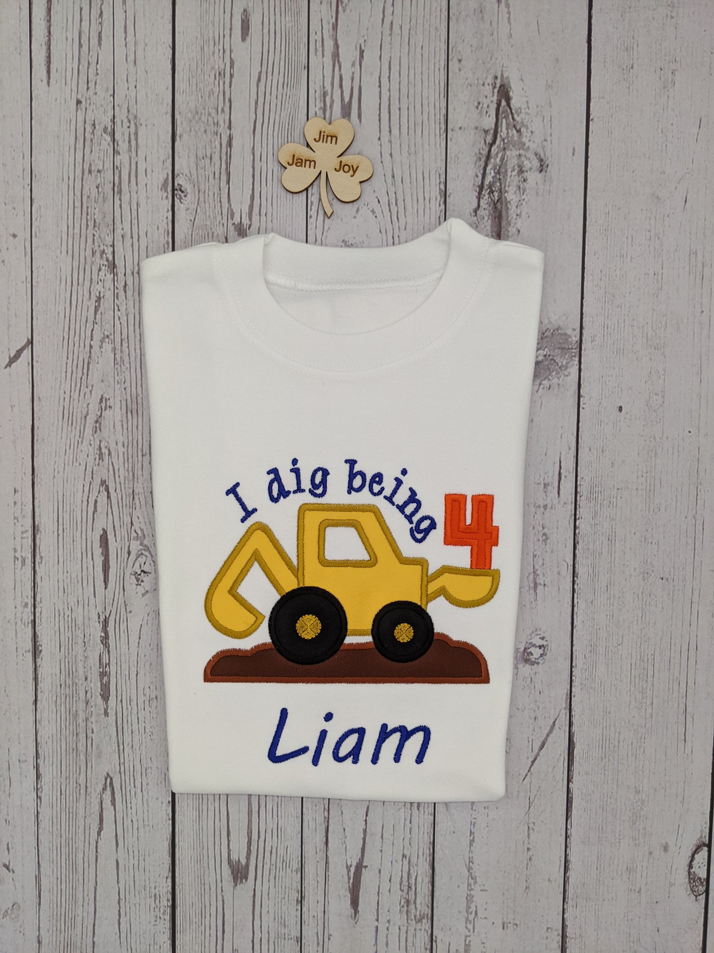Children birthday tshirt digger