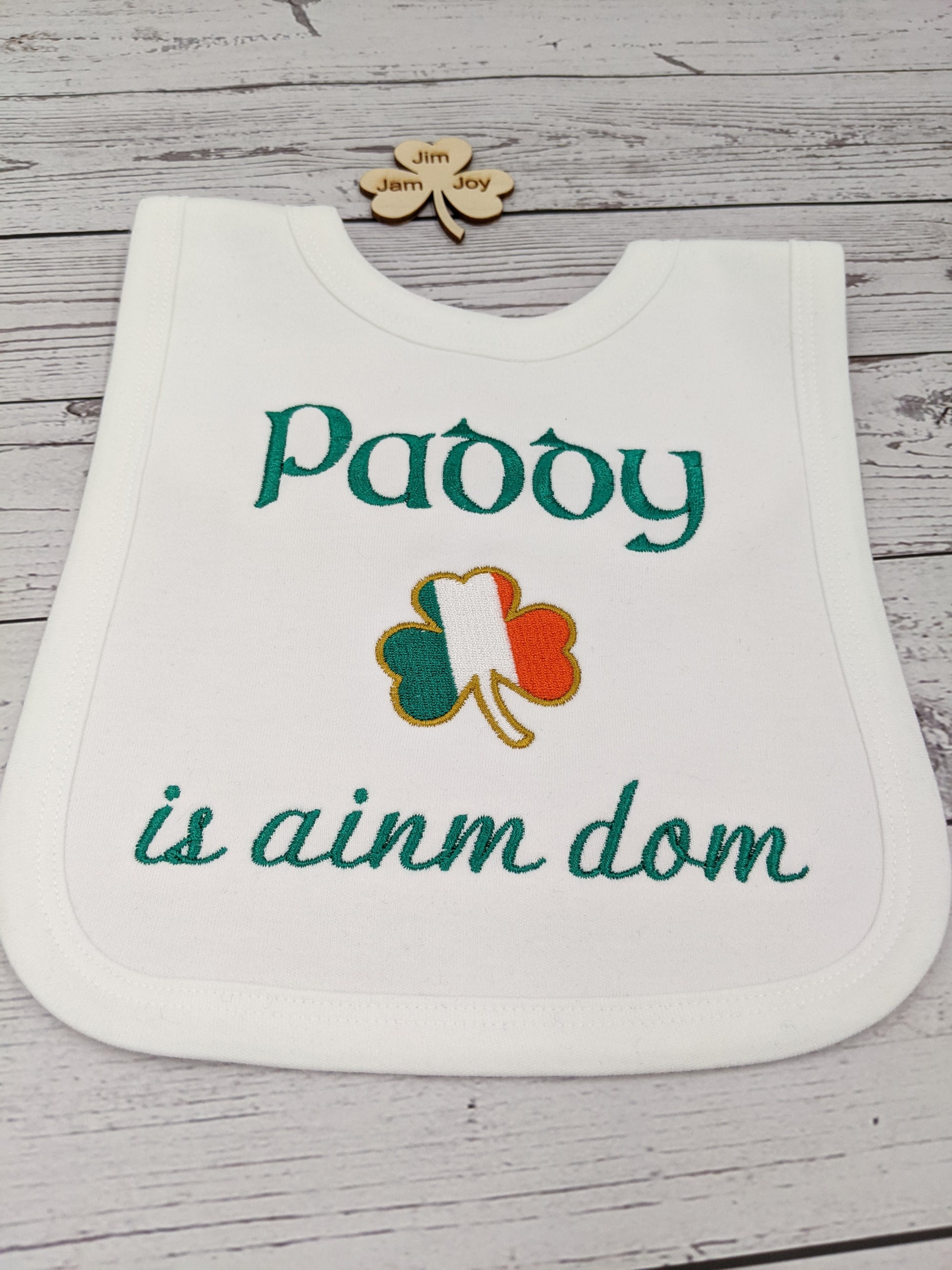 As gaeilge - My Name is Irish Language Baby Gift Set | Personalised Baby Gift | Gaelic Onesie | Made in Ireland | Embroidery