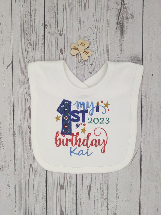 1st birthday bib