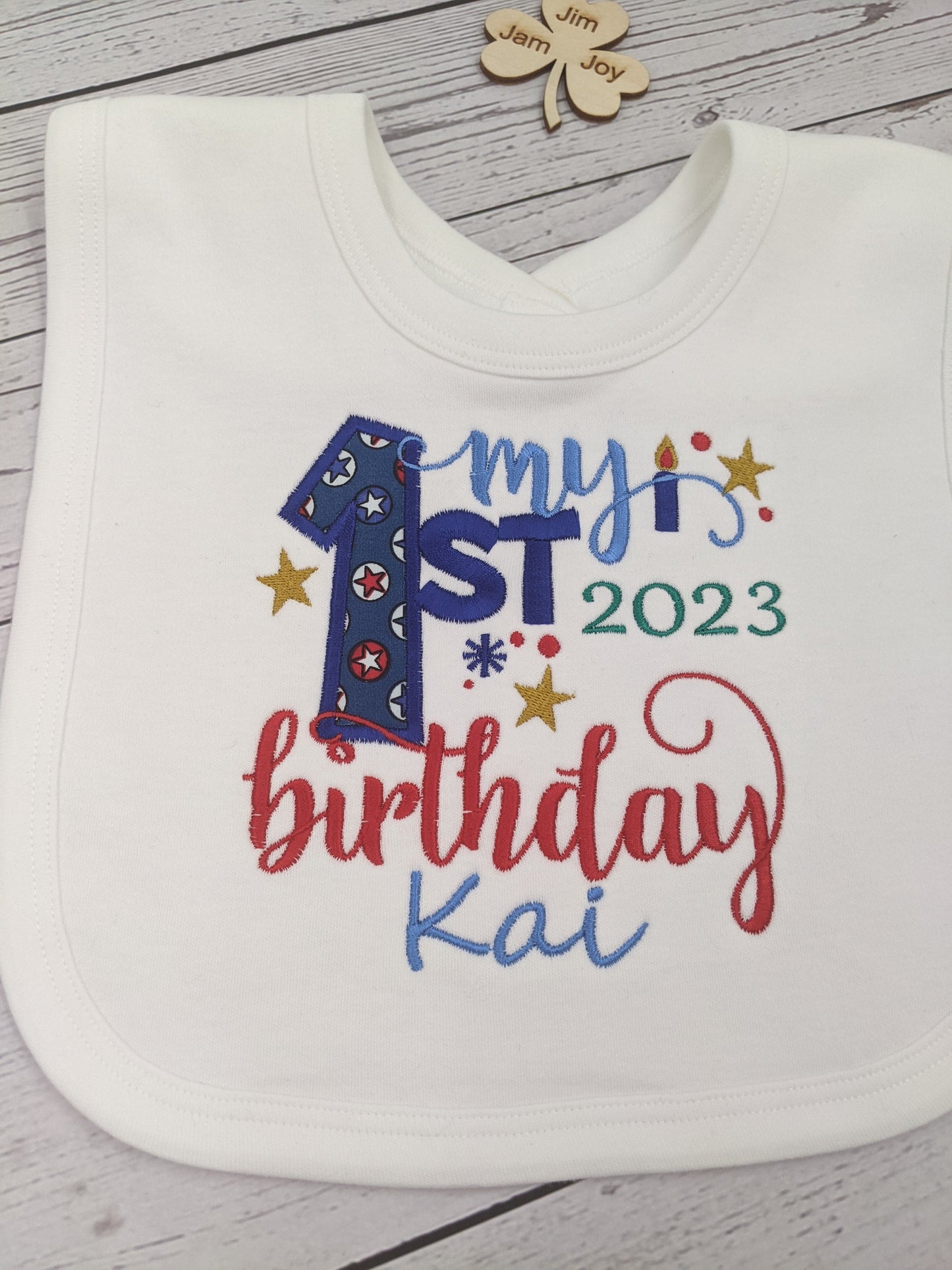 1st birthday bib 