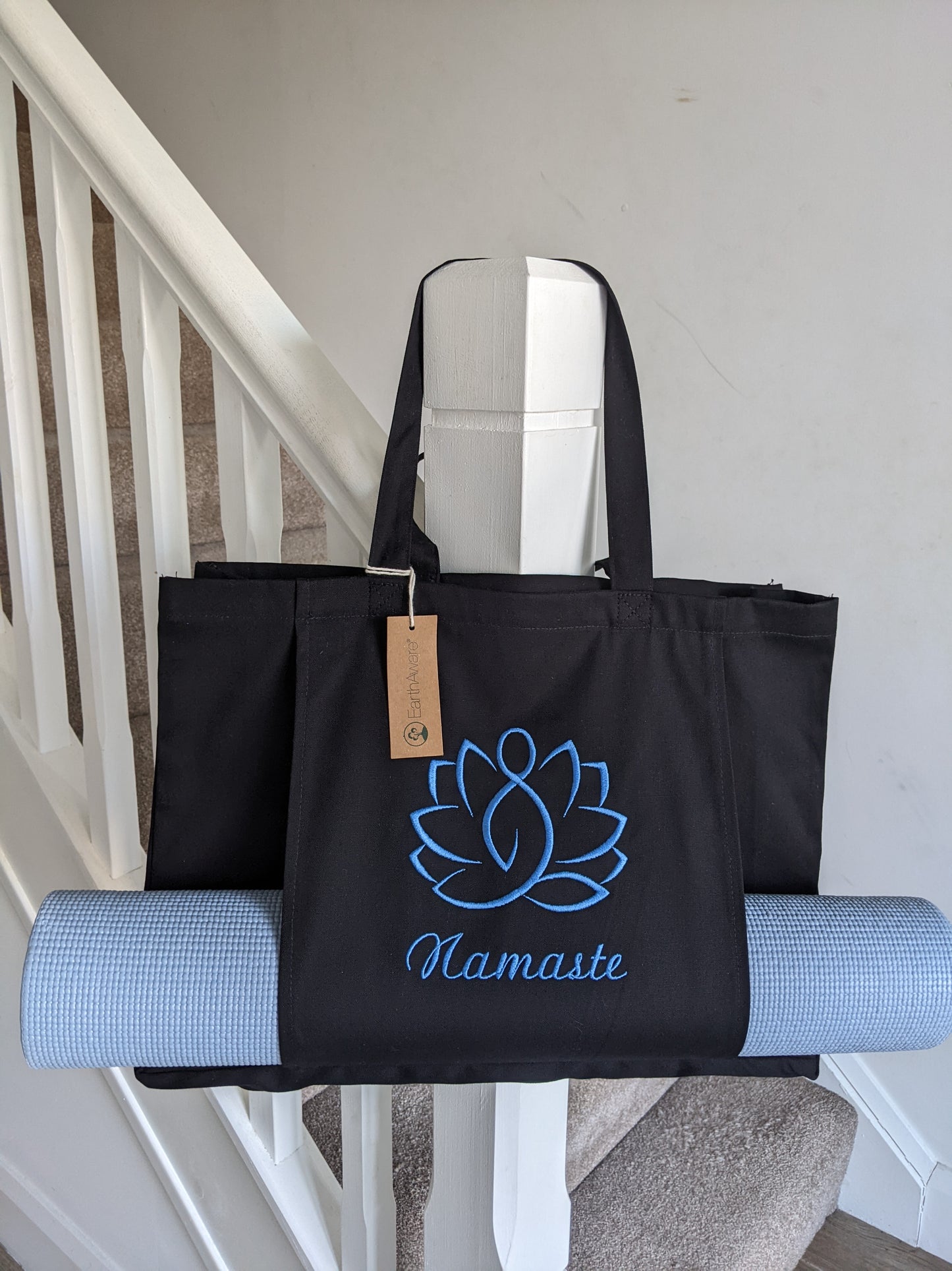 Personalised Organic Yoga tote bag