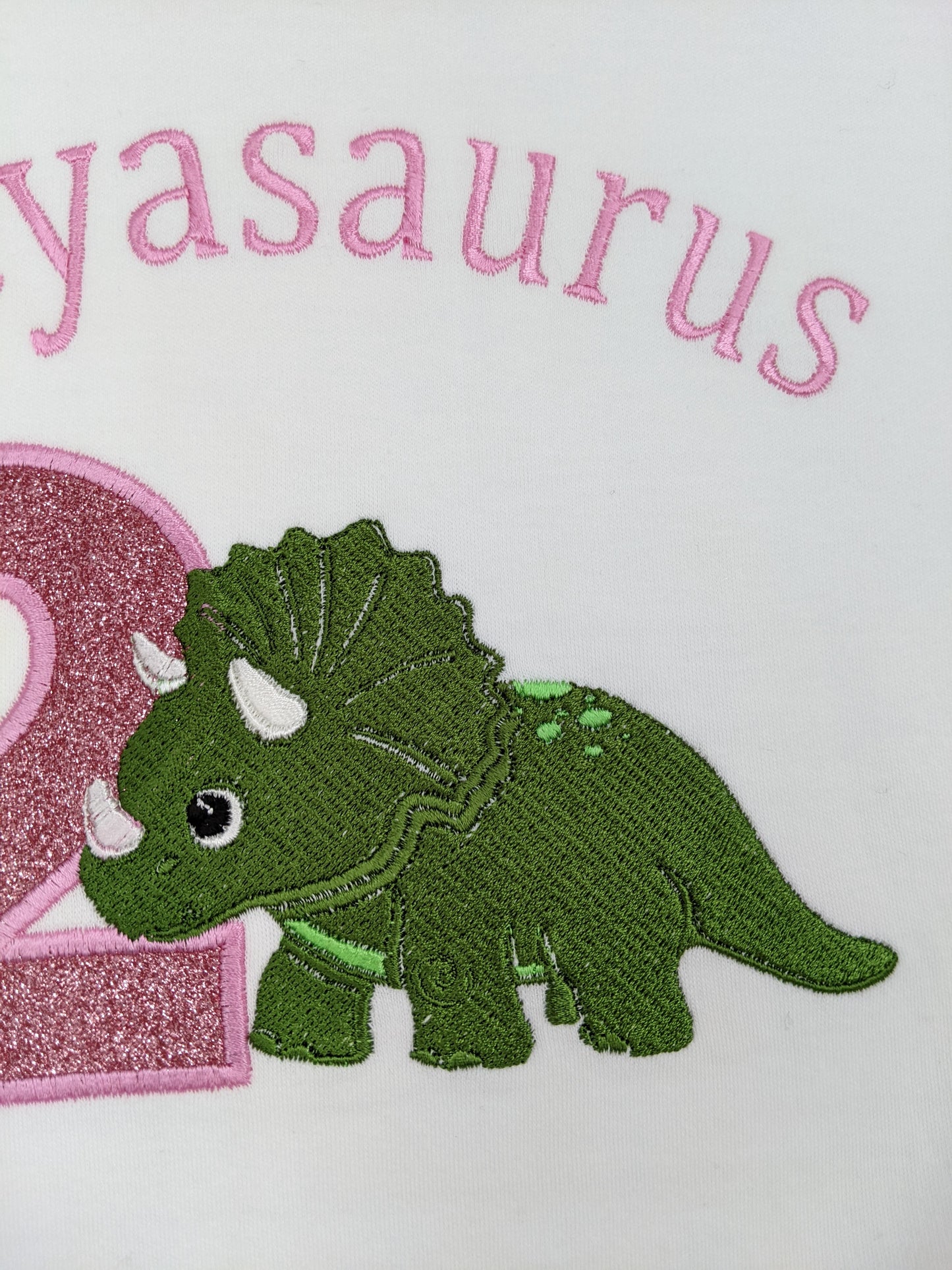 Triceratops dinosaur birthday tshirt