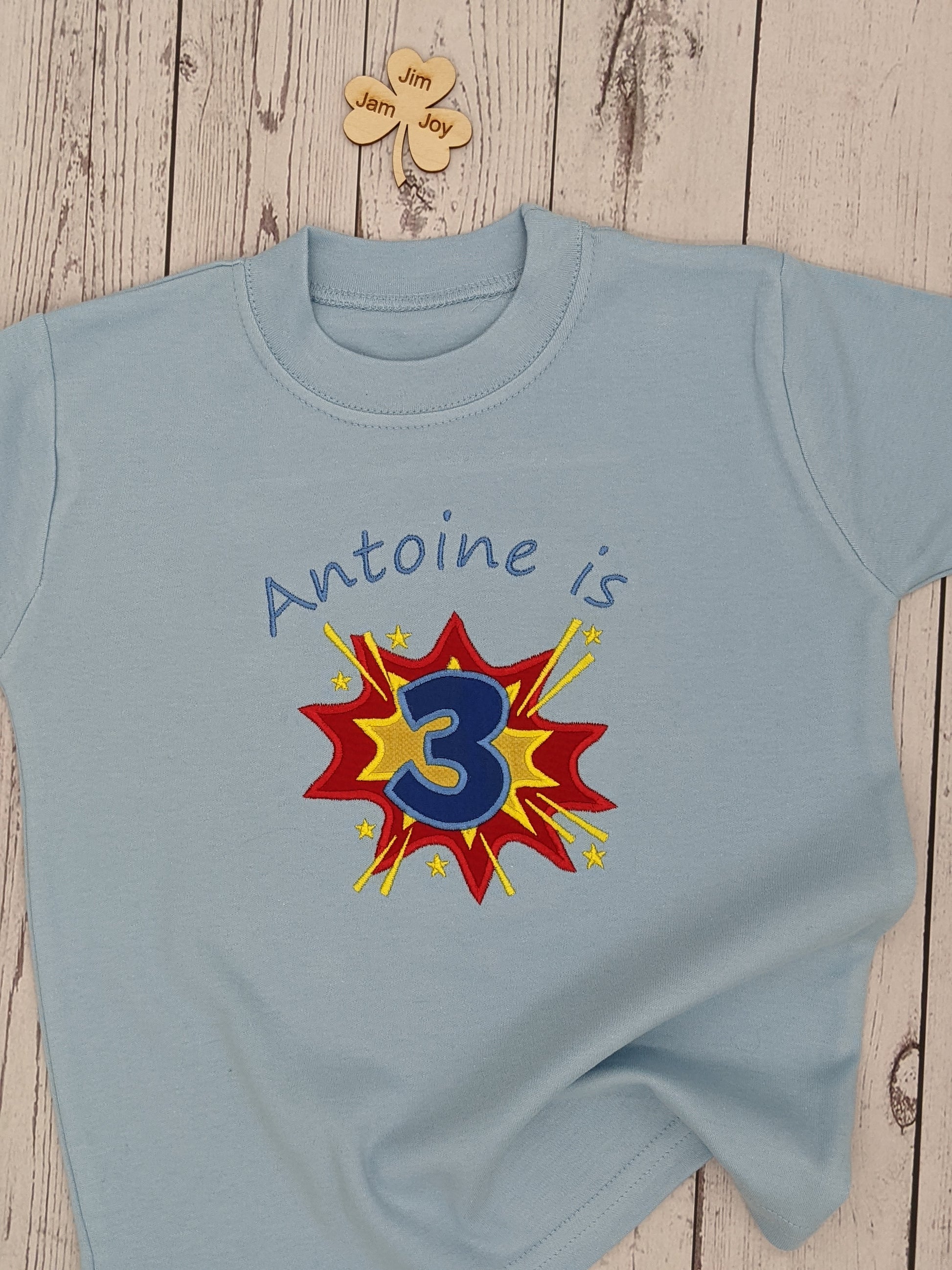 Superhero birthday tshirt