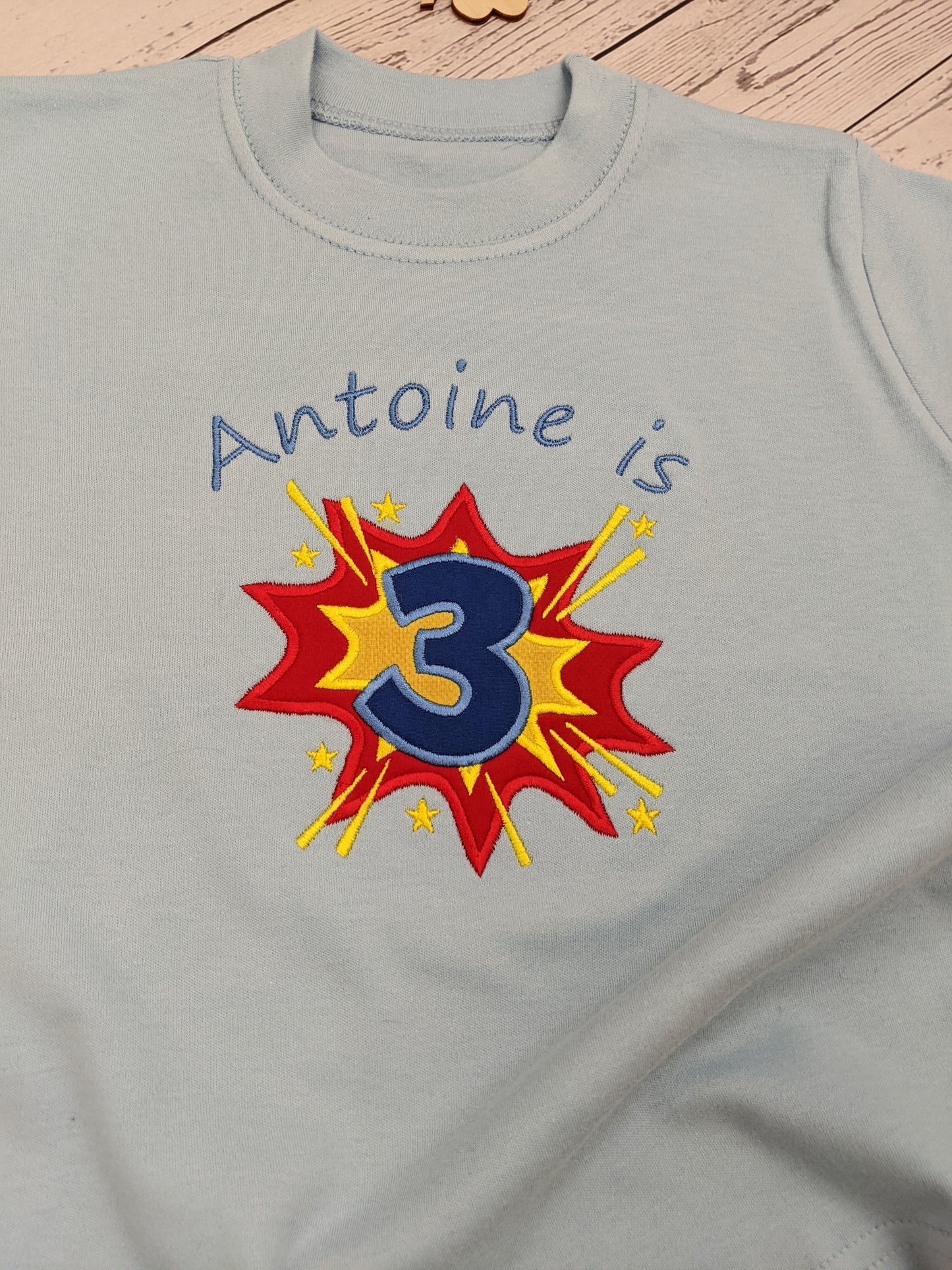 Superhero birthday tshirt