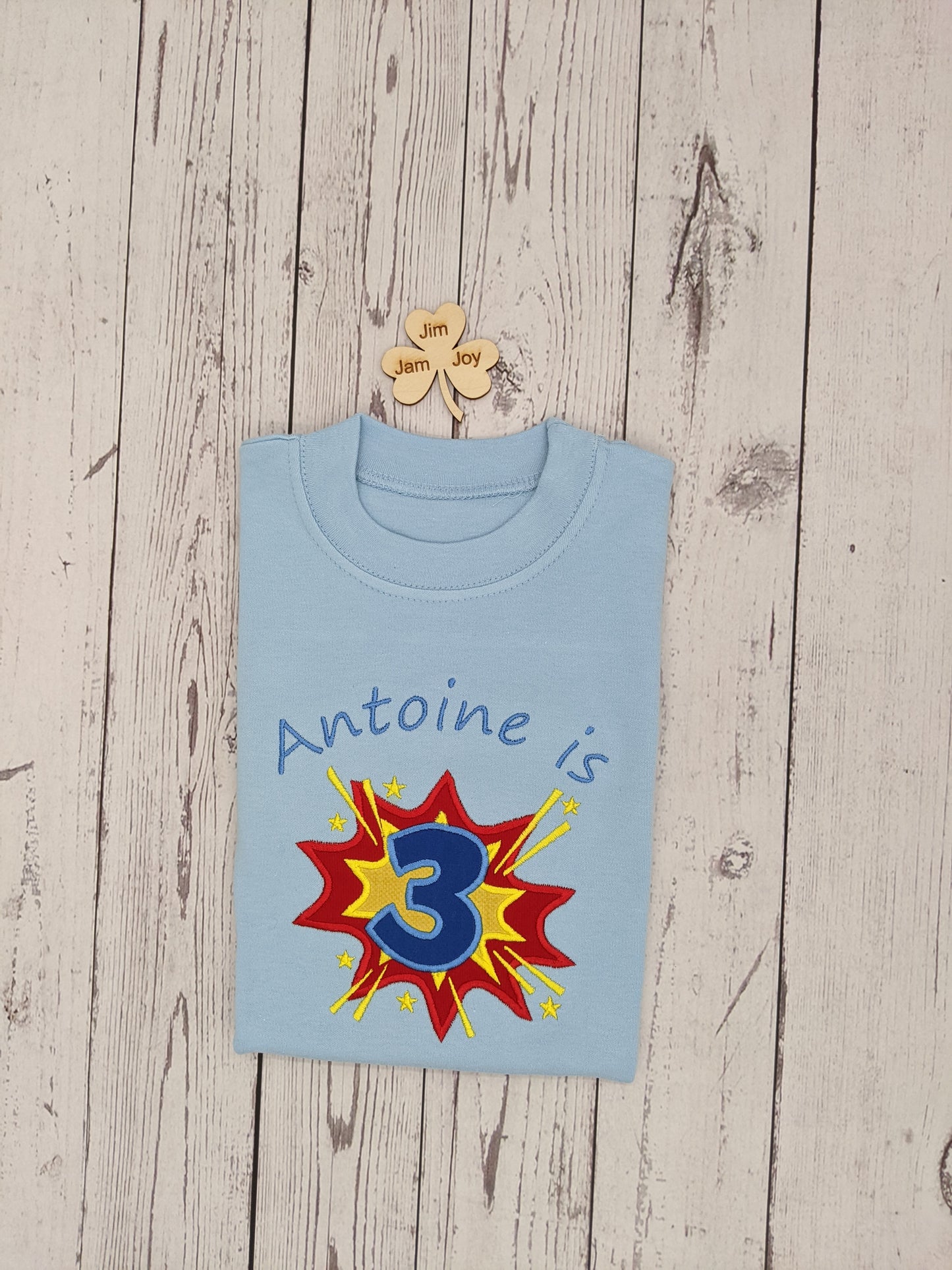 Superhero birthday tshirt