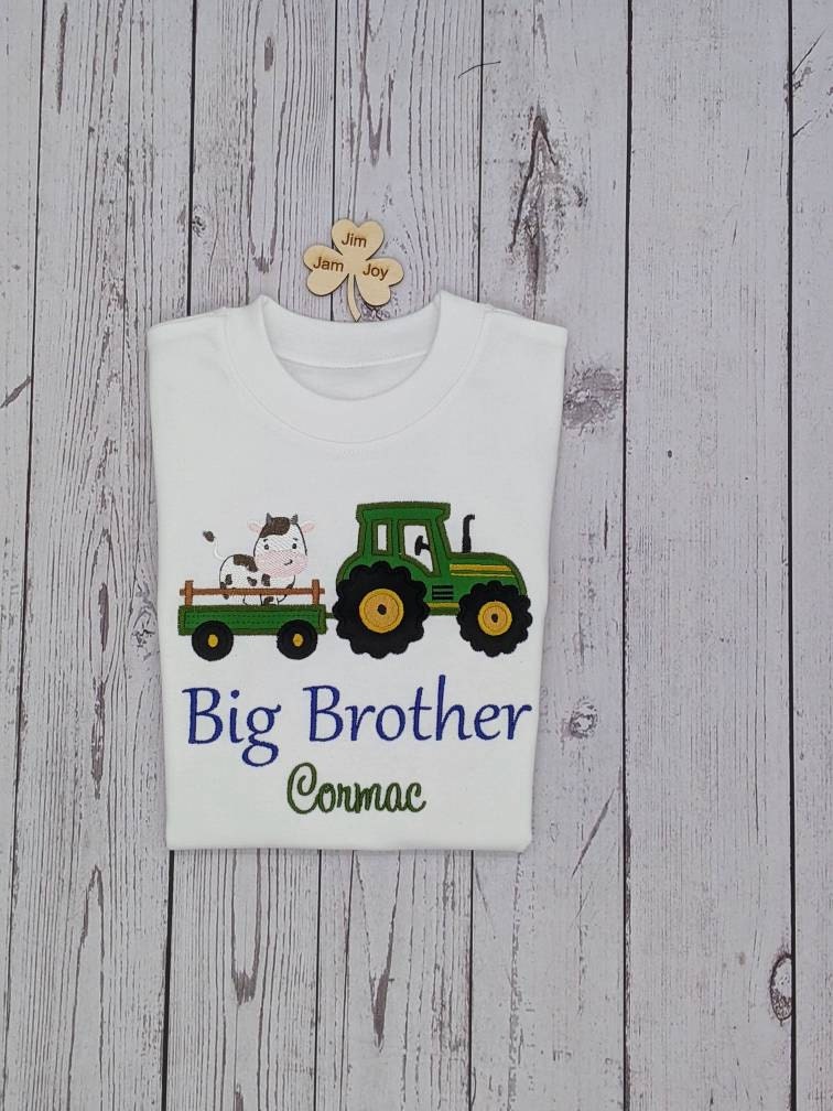 Big Brother Tshirt Tractor and cow